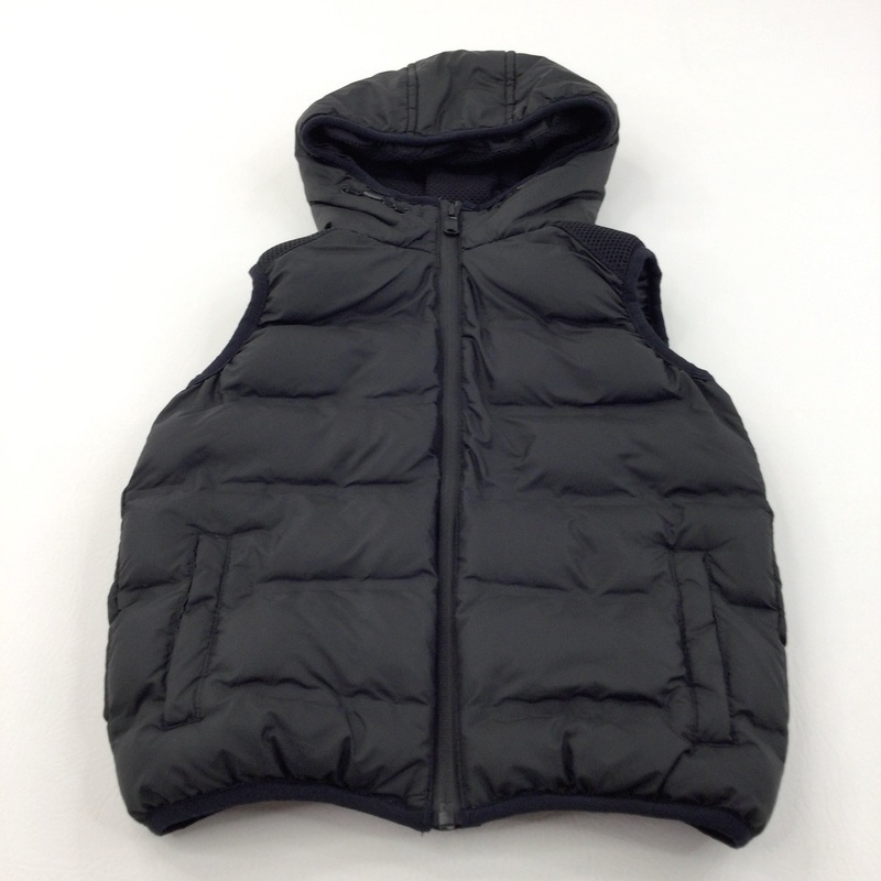 Black Padded Gilet with Hood - Boys 5 Years
