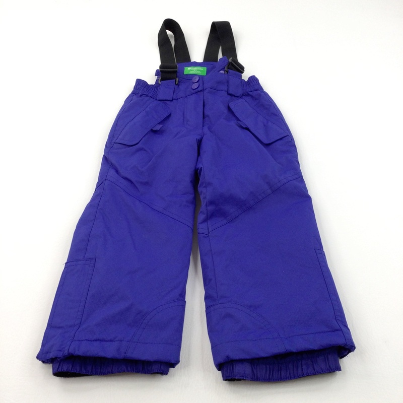 Blue Ski Trousers/Salopettes with Braces - Boys/Girls 2-3 Years
