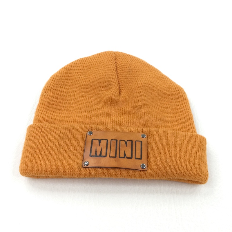 'Mini' Orange Knitted Hat - Boys 2-4 Years