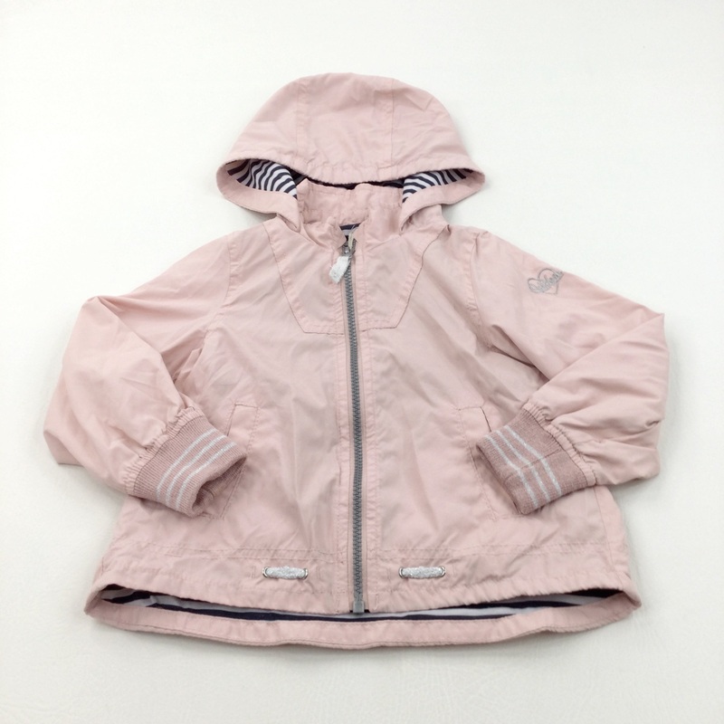 Pink Lightweight Zip Up Jacket with Hood - Girls 3 Years