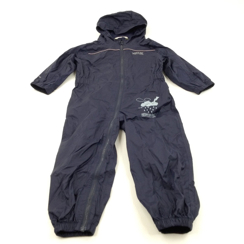 'Regatta Great Outdoors' Navy Puddlesuit - Boys/Girls 2-3 Years