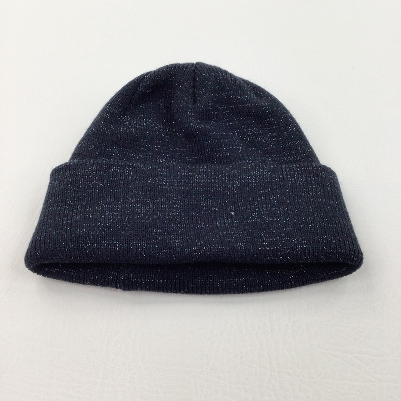 Sparkly Black Knitted Hat - Boys/Girls 7-9 Years