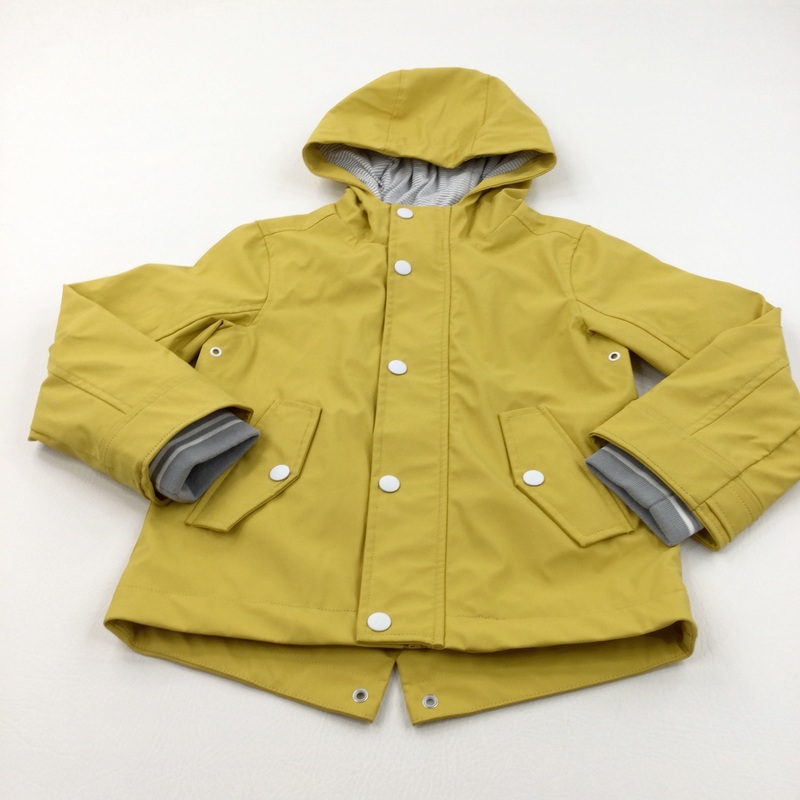 Yellow Showerproof Coat with Hood - Boys 3-4 Years