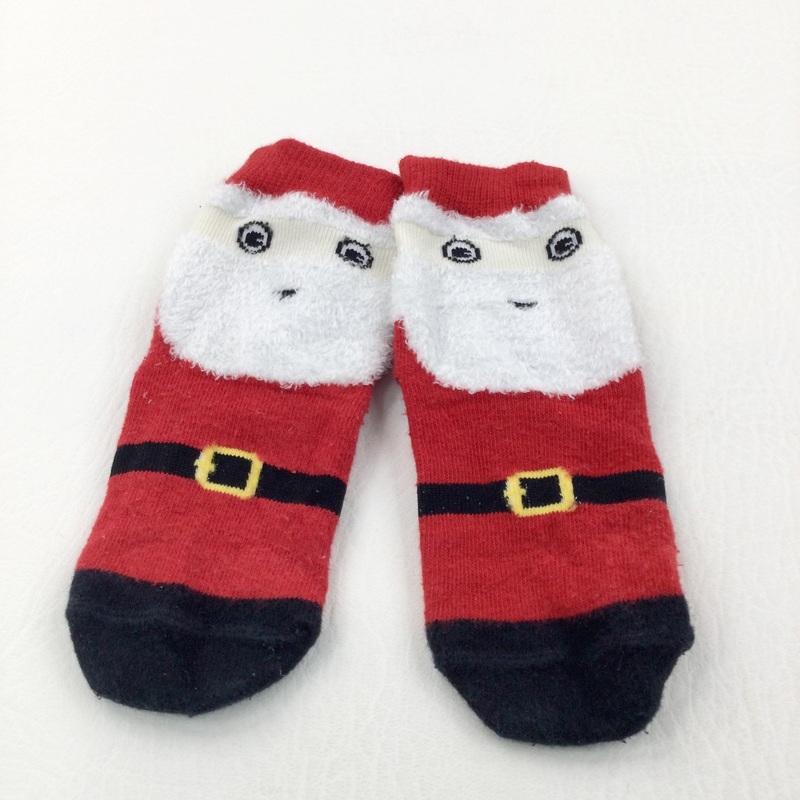Father Christmas Socks - Boys/Girls 3-9 Months