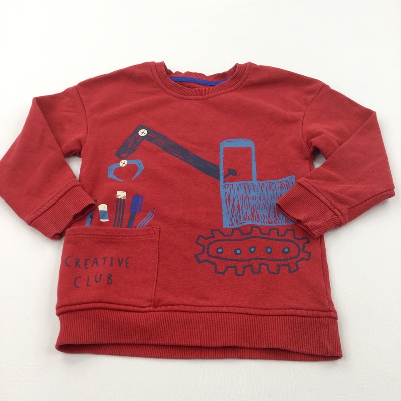 'Creative Club' Crane Red Sweatshirt - Boys 3-4 Years