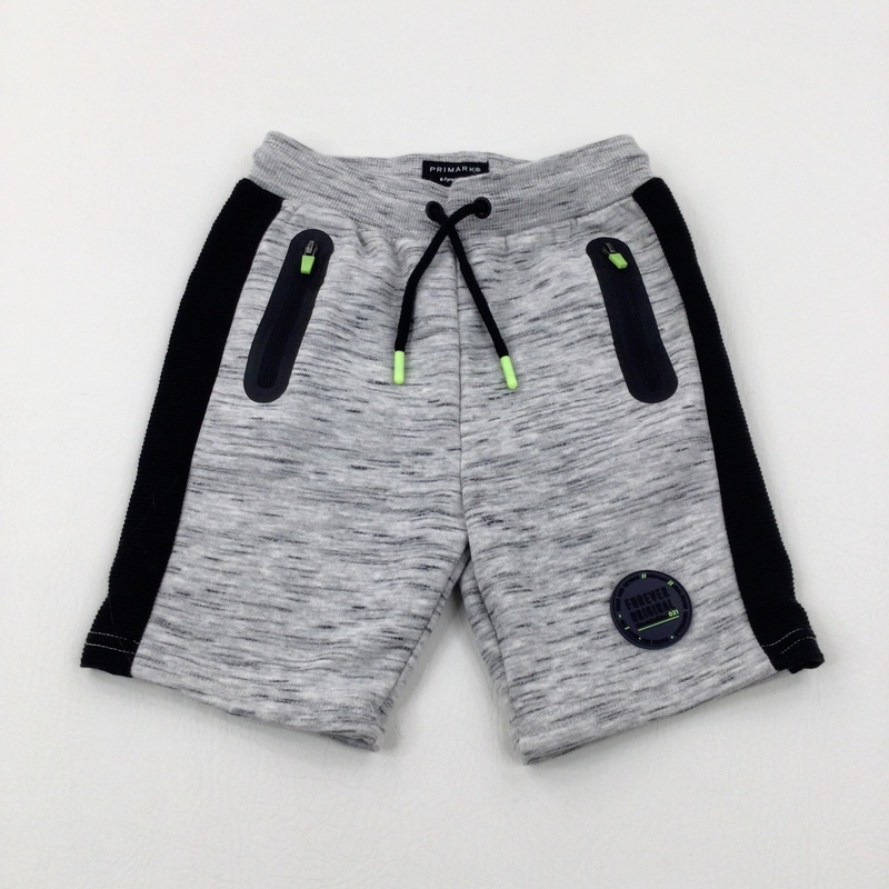 'Forever Original' Mottled Grey Shorts - Boys 6-7 Years