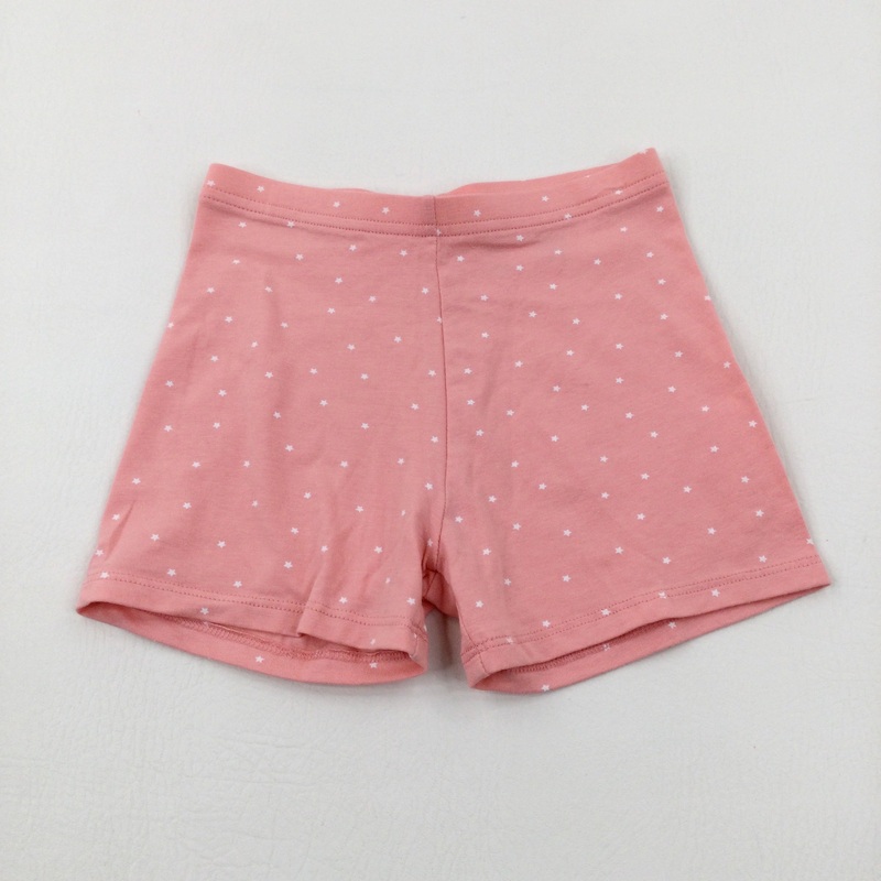 Stars Peach Shorts - Girls 6-7 Years