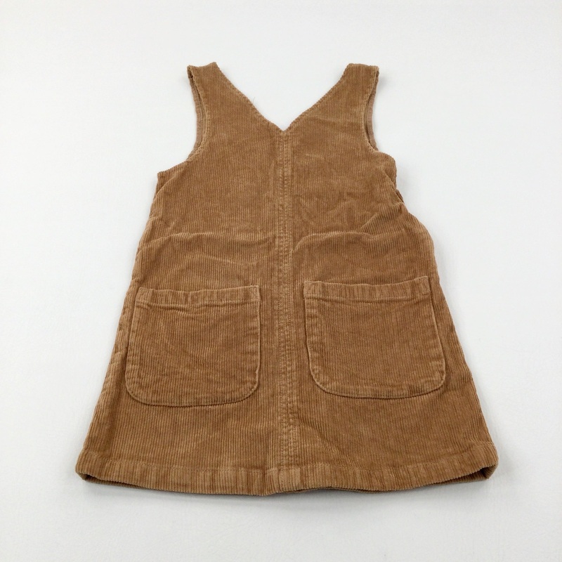 Tan Cord Dress - Girls 7-8 Years