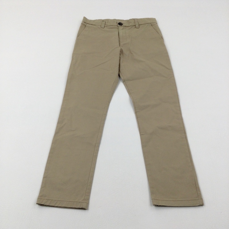 Tan Trousers With Adjustable Waist - Boys 7-8 Years