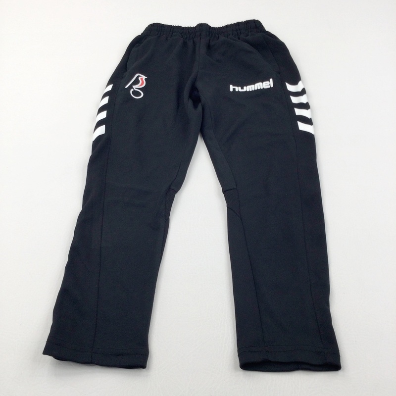 'Hummel' Black Sports Style Football Training Leggings/Trousers - Boys/Girls 7-8 Years