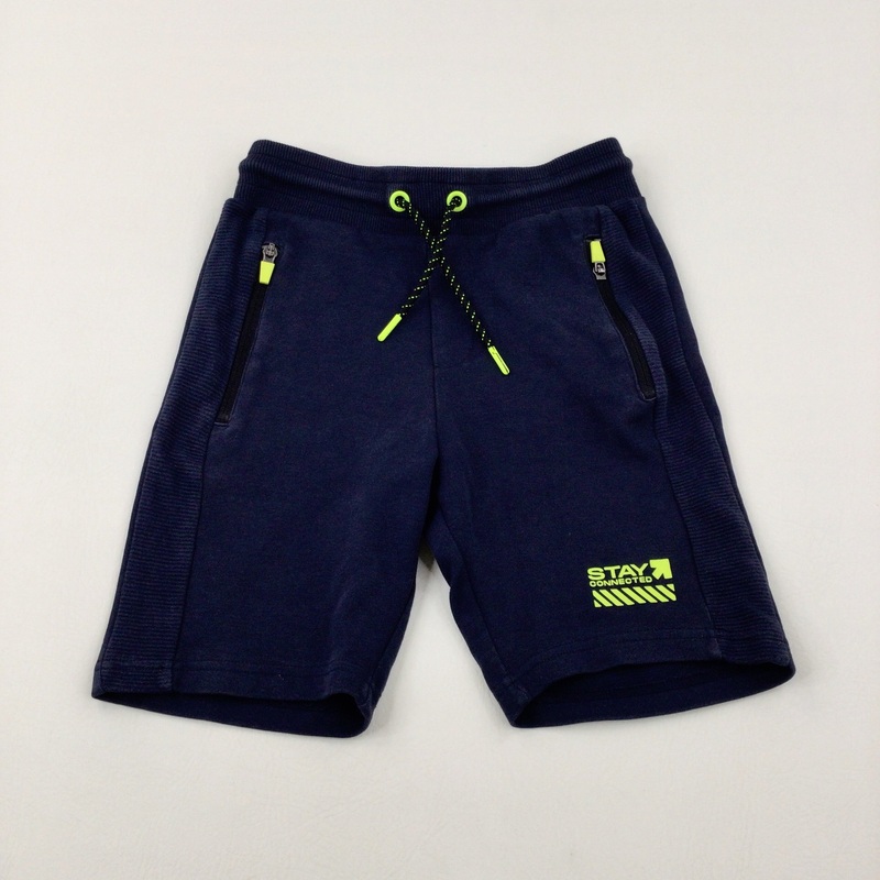 'Stay Connected' Navy Shorts - Boys 9-10 Years