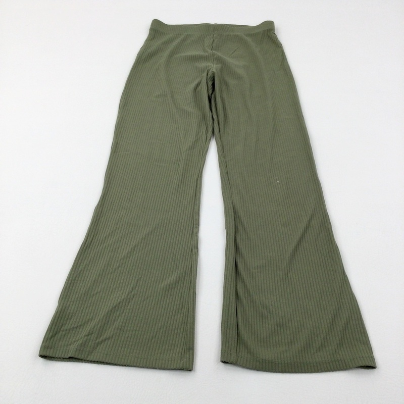 Textured Khaki Jersey Trousers - Girls 10-11 Years