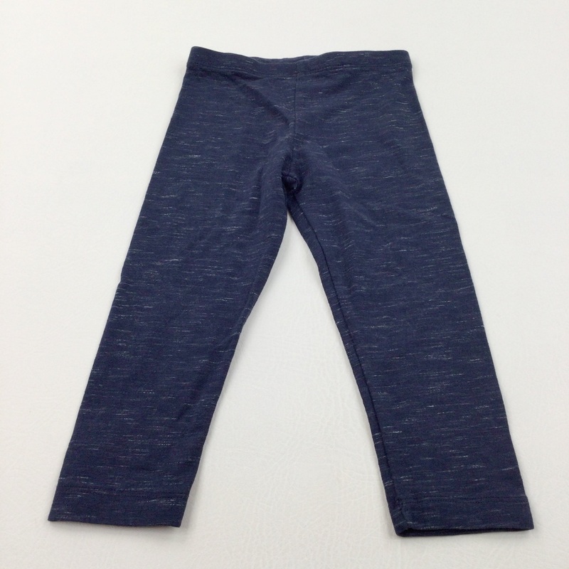 Mottled Navy Leggings - Boys/Girls 18-24 Months