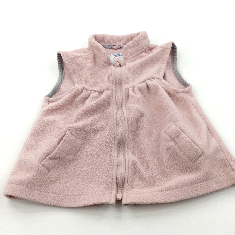 Pink Zip Up Fleece Gilet - Girls 2 Years
