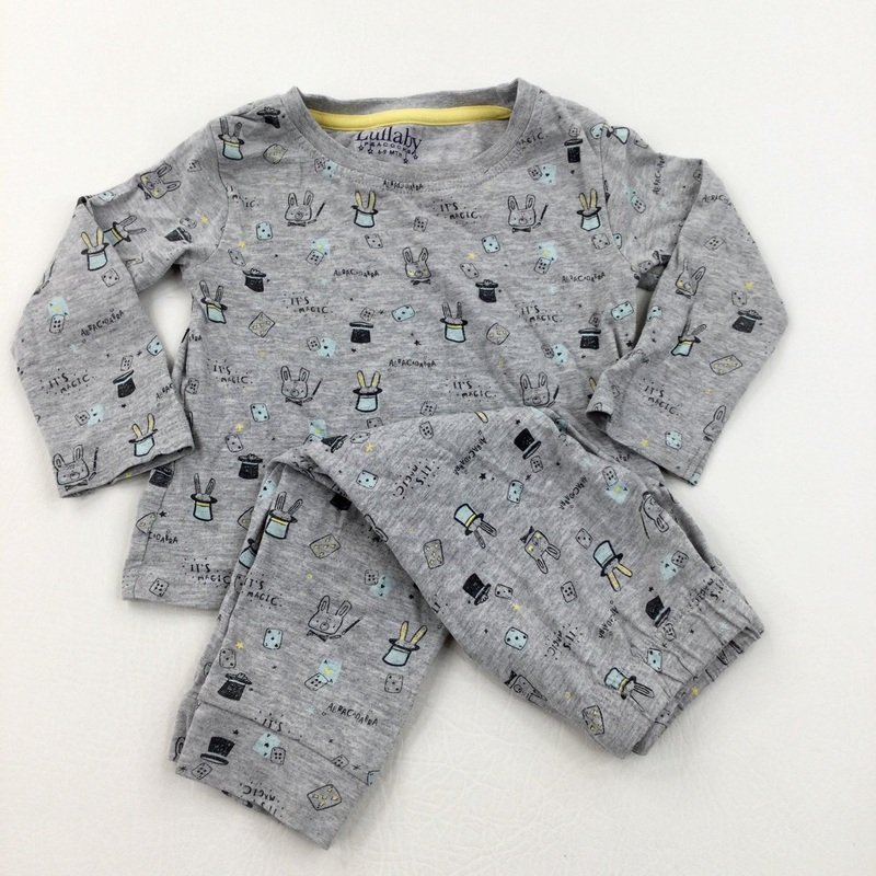 'It's Magic' Grey Pyjamas - Boys/Girls 6-9 Months