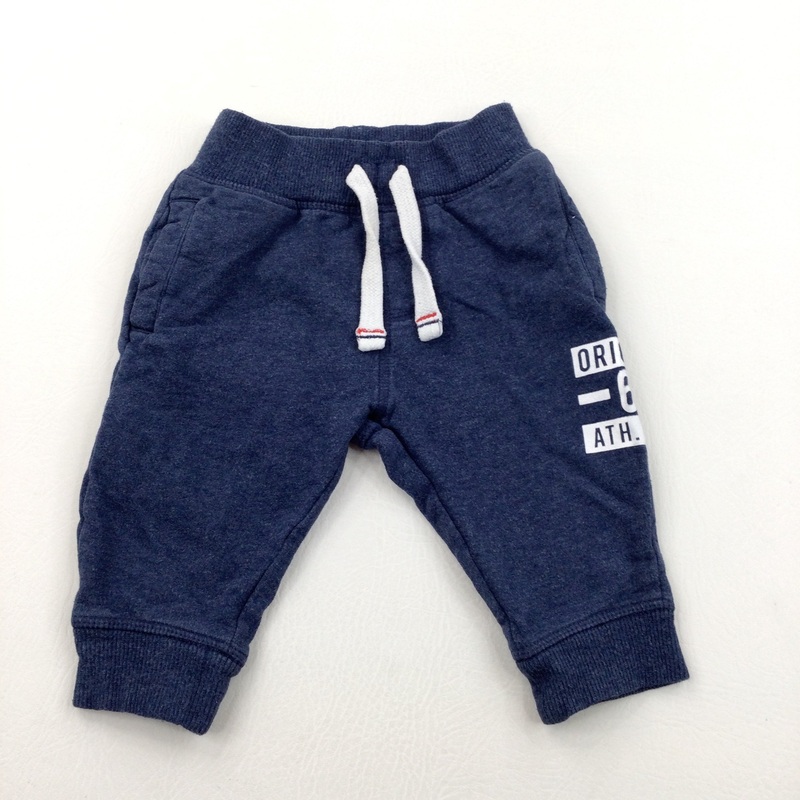 'Original 61 Athletic Department' Navy Tracksuit Bottoms - Boys 6-9 Months