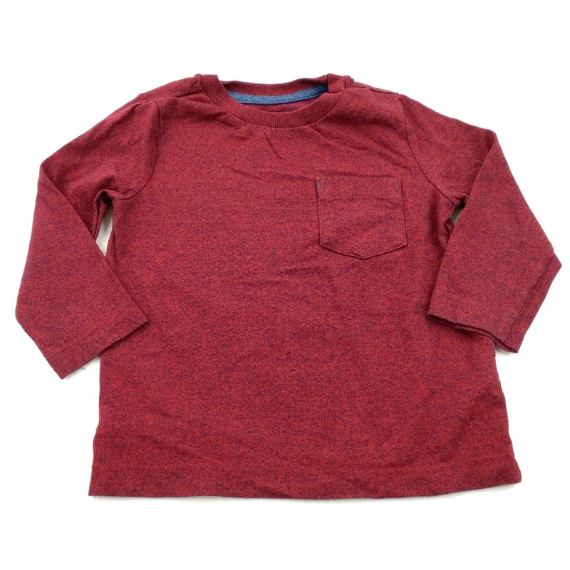 Red Speckled Long Sleeve Top - Boys 12-18 Months