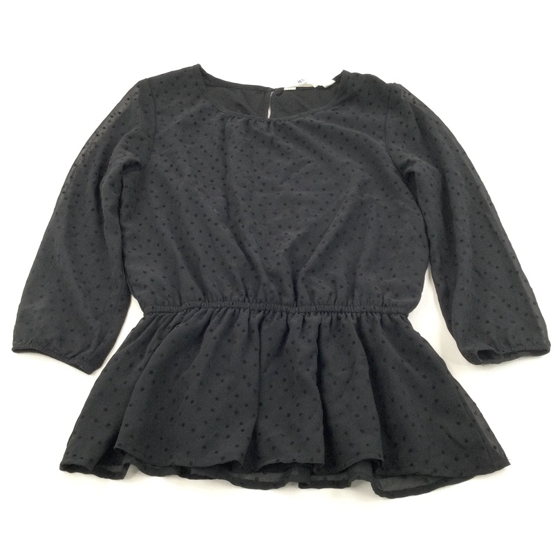 Spotty Black Blouse - Girls 11-12 Years