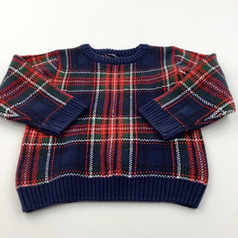 Tartan Knitted Jumper - Boys 2-3 Years
