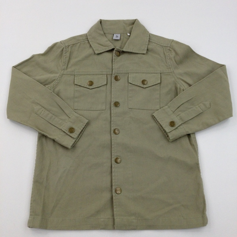 **NEW** Light Khaki Green Thick Shirt - Boys 7 Years