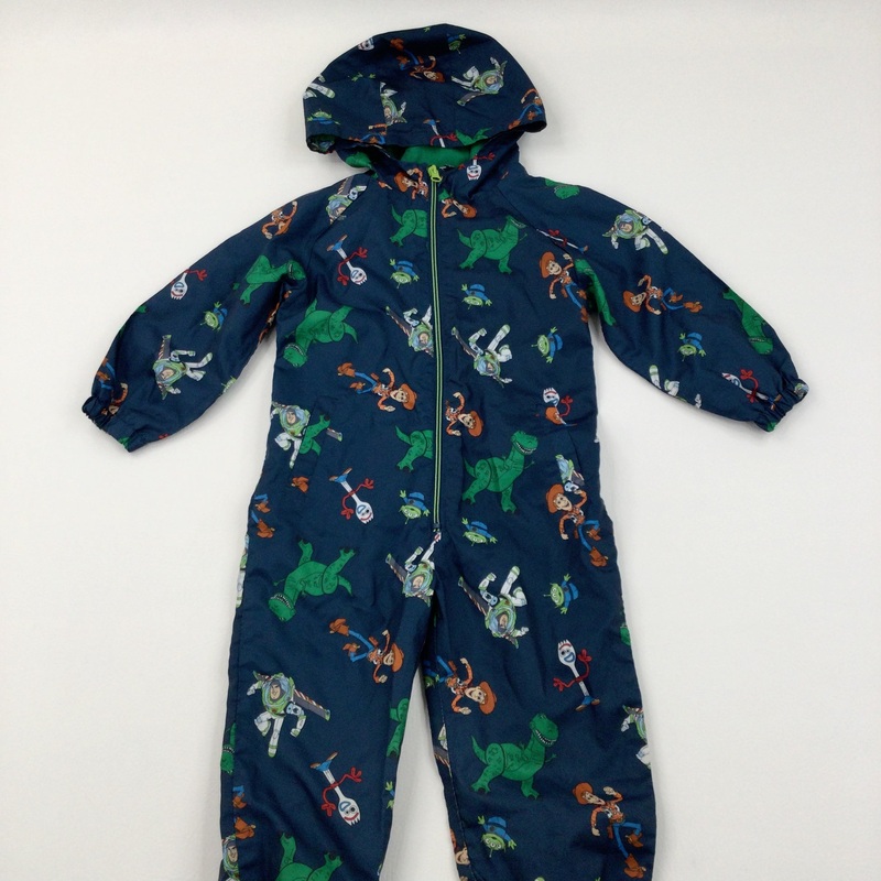 Toy Story Characters Navy Lightweight Puddlesuit - Boys 3-4 Years