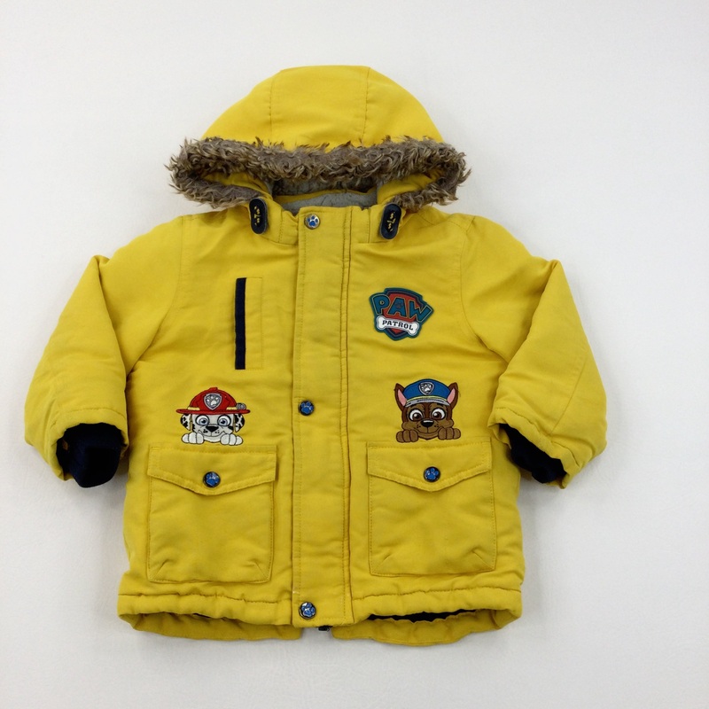 'Paw Patrol' Marshall & Chase Yellow Winter Coat - Boys 2-3 Years