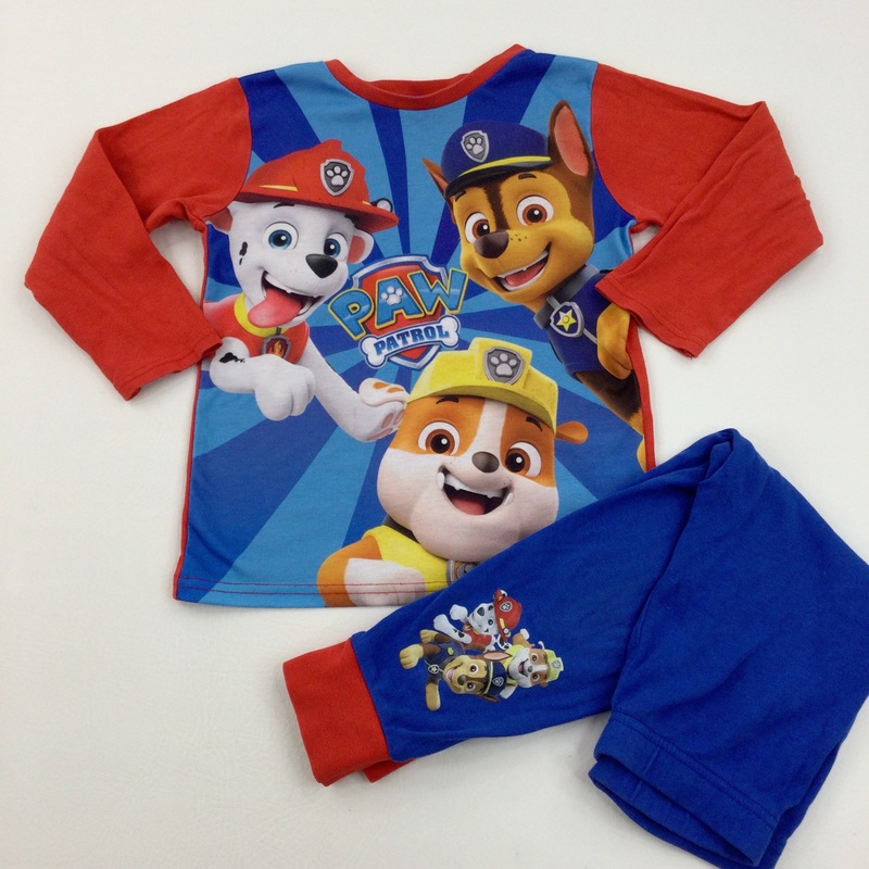 'Paw Patrol' Red & Blue Pyjamas - Boys 4-5 Years