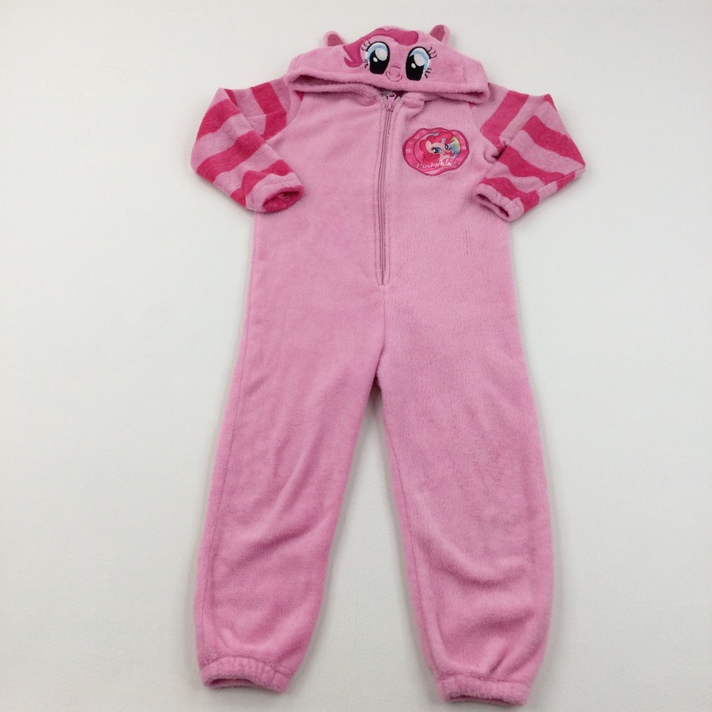 'Pinky Pie' My Little Pony Pink Fleece Onesie - Girls 4-5 Years