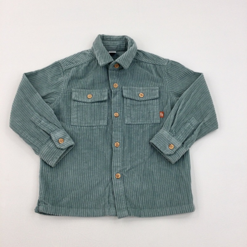 Sage Green Cord Shirt/Light Jacket - Boys/Girls 2-3 Years