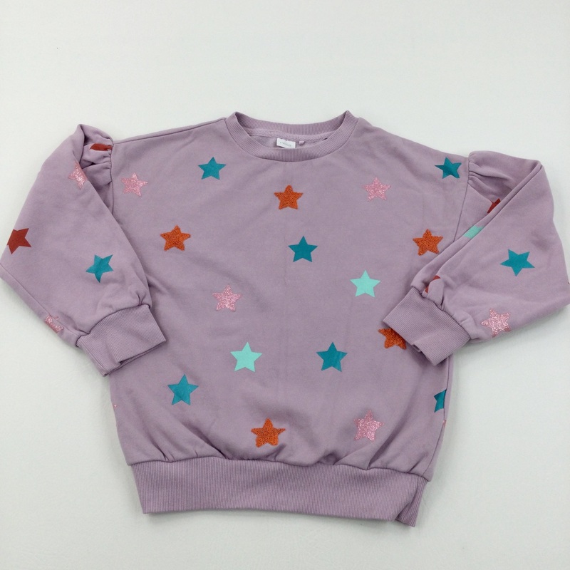 Stars Lilac Sweatshirt - Girls 9 Years