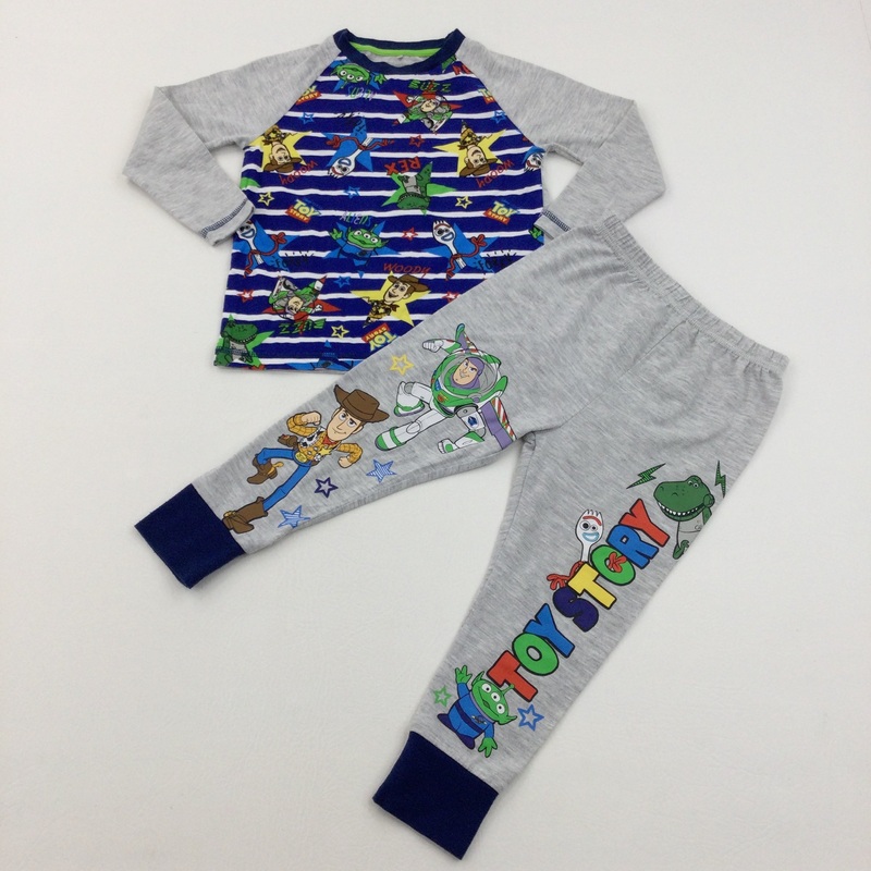'Toy Story' Blue & Grey Pyjamas - Boys 2-3 Years