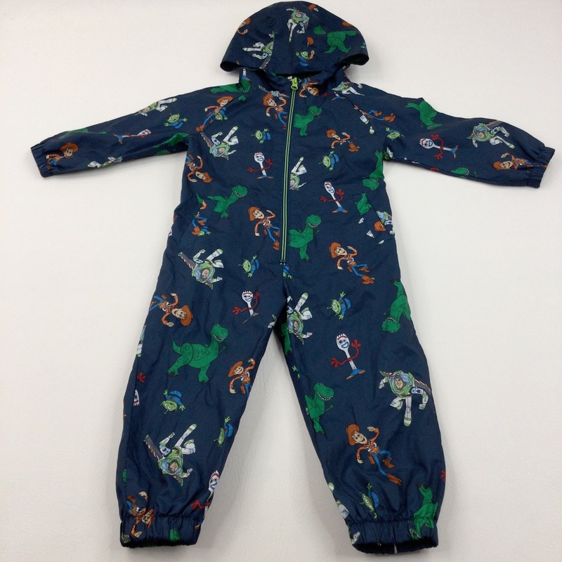 Toy Story Characters Navy Lightweight Puddlesuit - Boys 2-3 Years