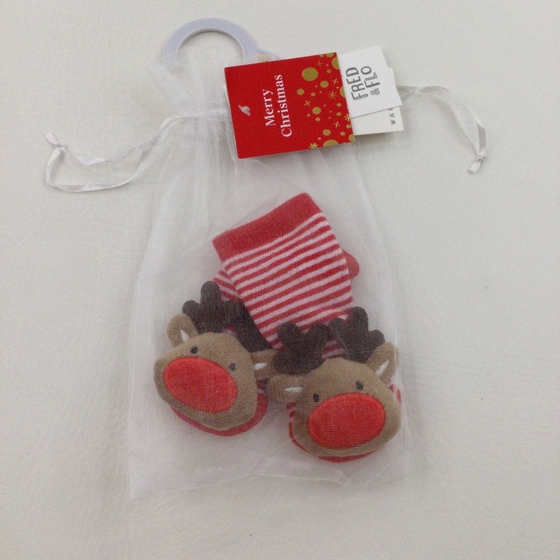 **NEW** Reindeer Socks in Gift Bag - Boys/Girls Newborn