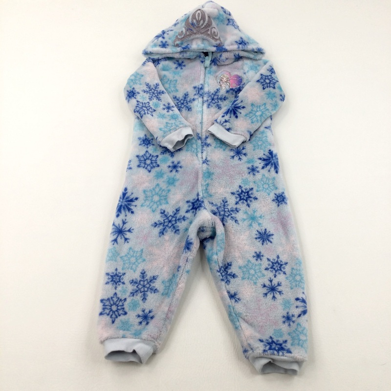 Elsa Frozen Fleece Onesie - Girls 2-3 Years