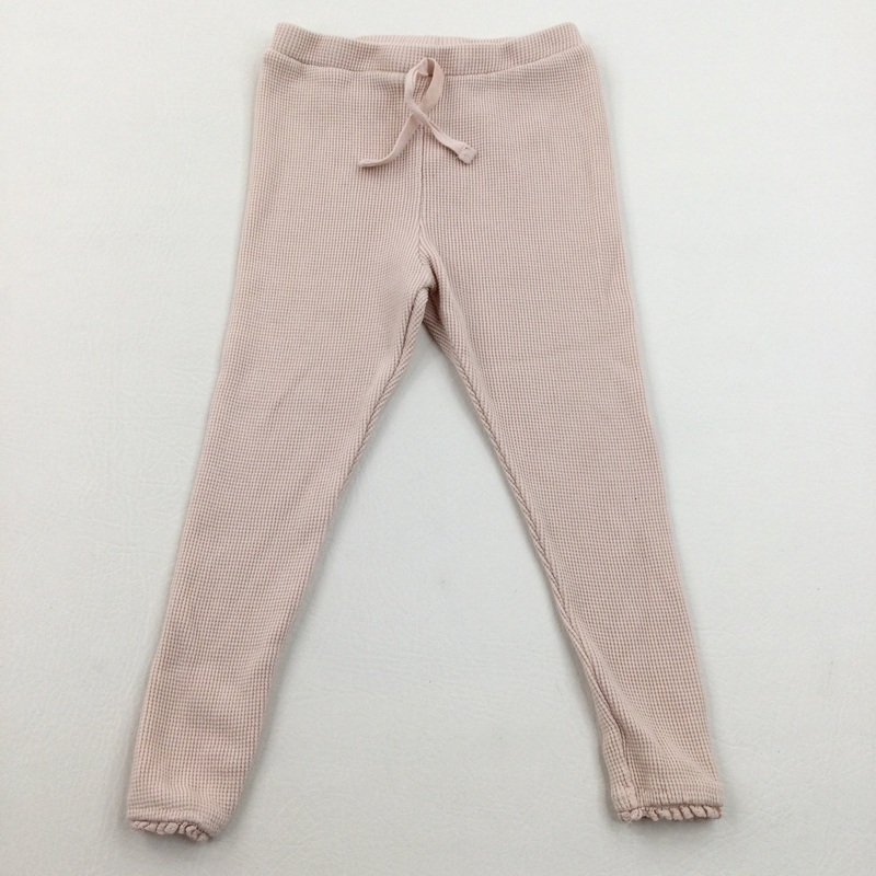 Pink Textured Leggings - Girls 2-3 Years