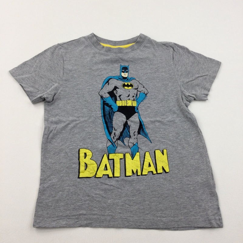 'Batman' Grey T-Shirt - Boys 7-8 Years