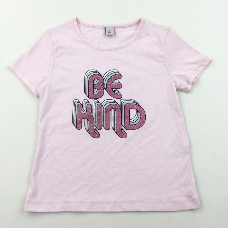 'Be Kind' Pink T-Shirt - Girls 6 Years