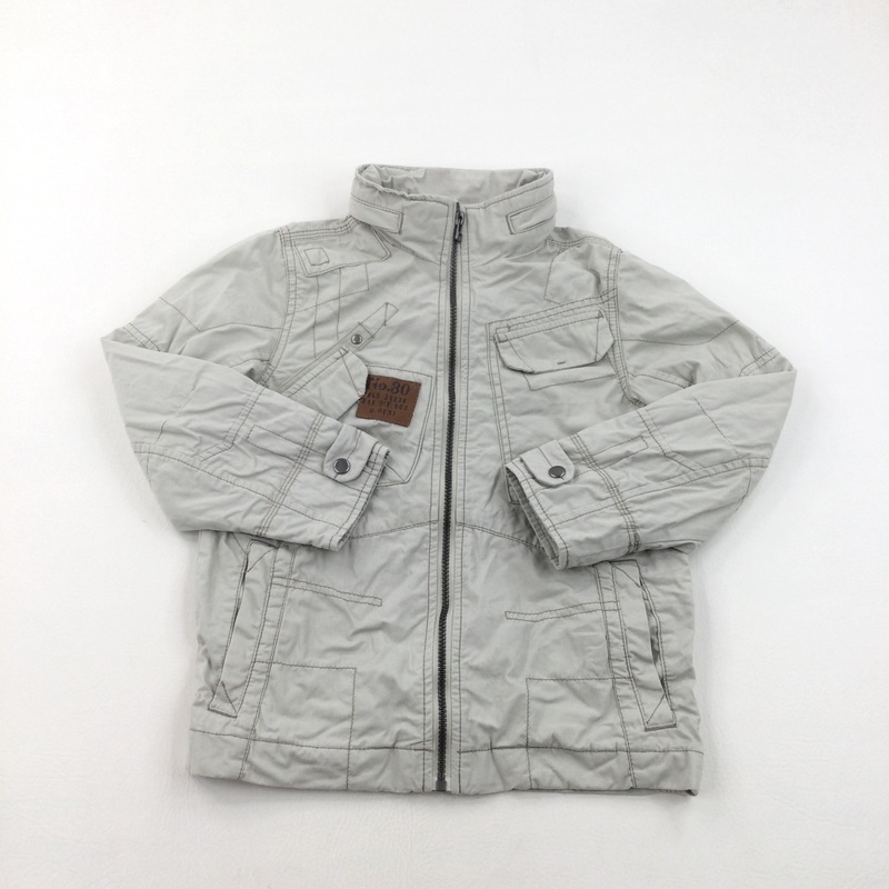 Beige Midweight Jacket  - Boys 8 Years