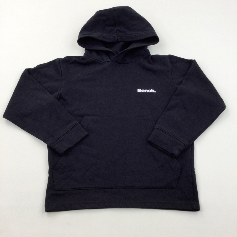 'Bench' Black Hoodie - Boys/Girls 7-8 Years