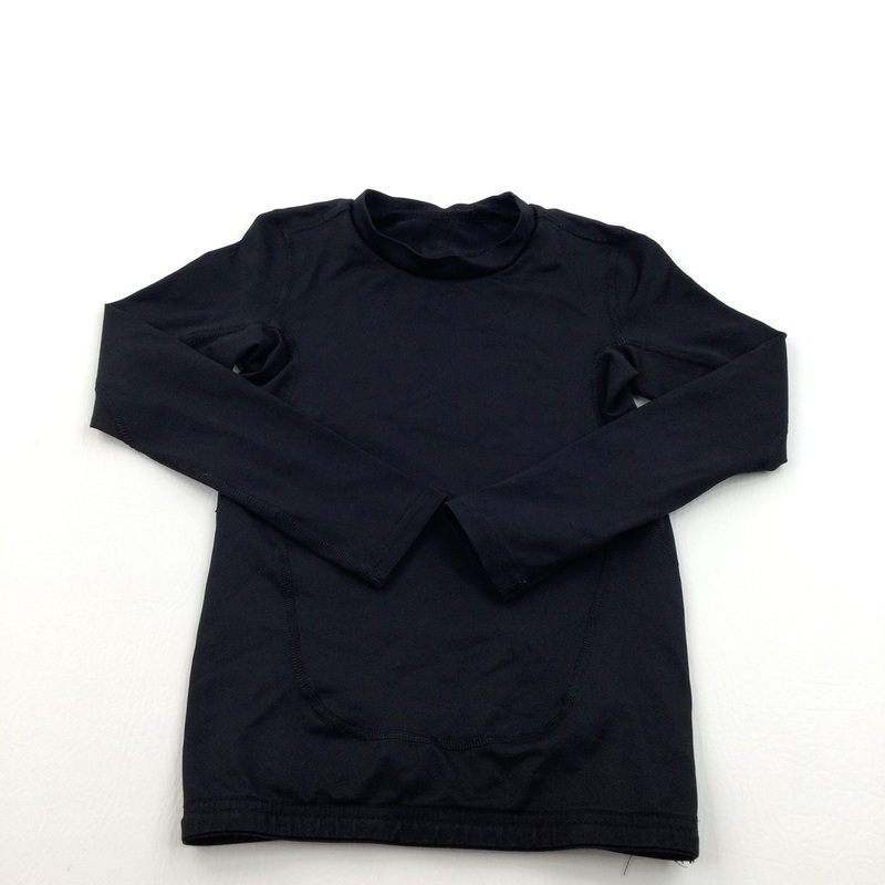 Black Long Sleeved Under Layer Sports Top - Boys 7-8 Years