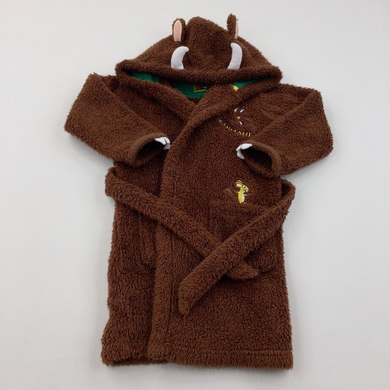 'Gruffalo' Brown Fleece Dressing Gown - Boys/Girls 5-6 Years