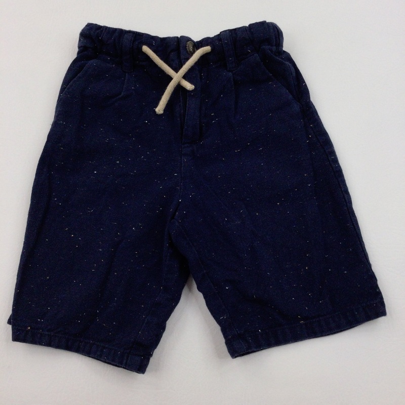 Speckled Navy Shorts - Boys 6-7 Years