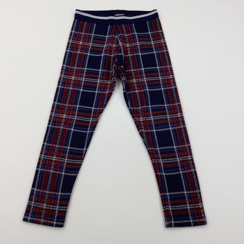 Tartan Thick Leggings - Girls 7 Years
