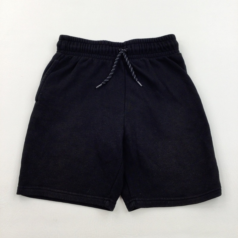 Black Thick Jersey Shorts - Boys 9-10 Years