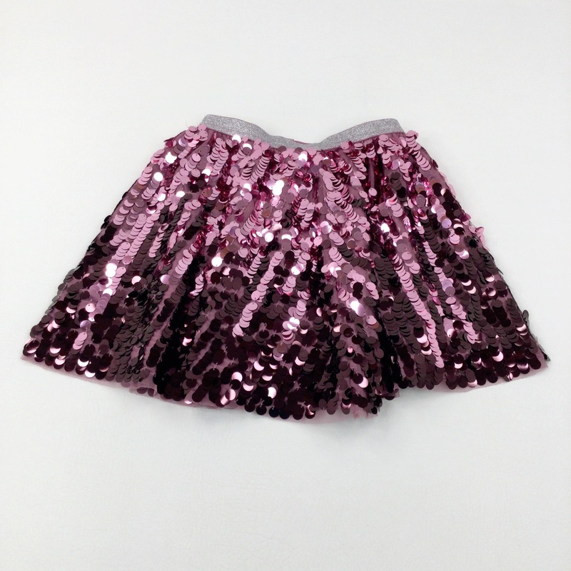 Pink Sequinned Party Skirt - Girls 10-11 Years