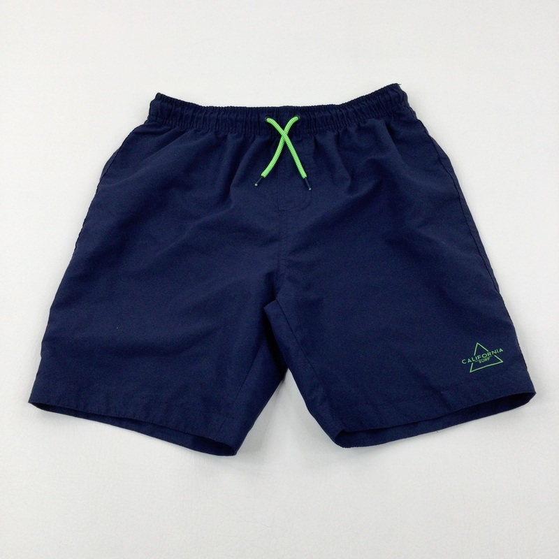 'California' Navy Swim Shorts - Boys 12-13 Years