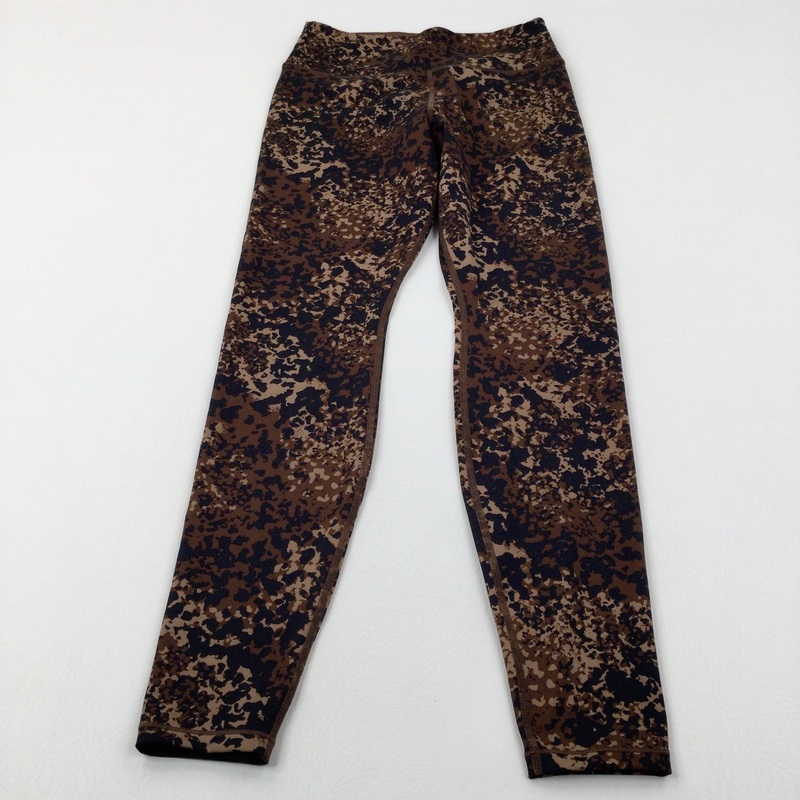 Patterned Brown & Black Sports Leggings - Girls 11-12 Years