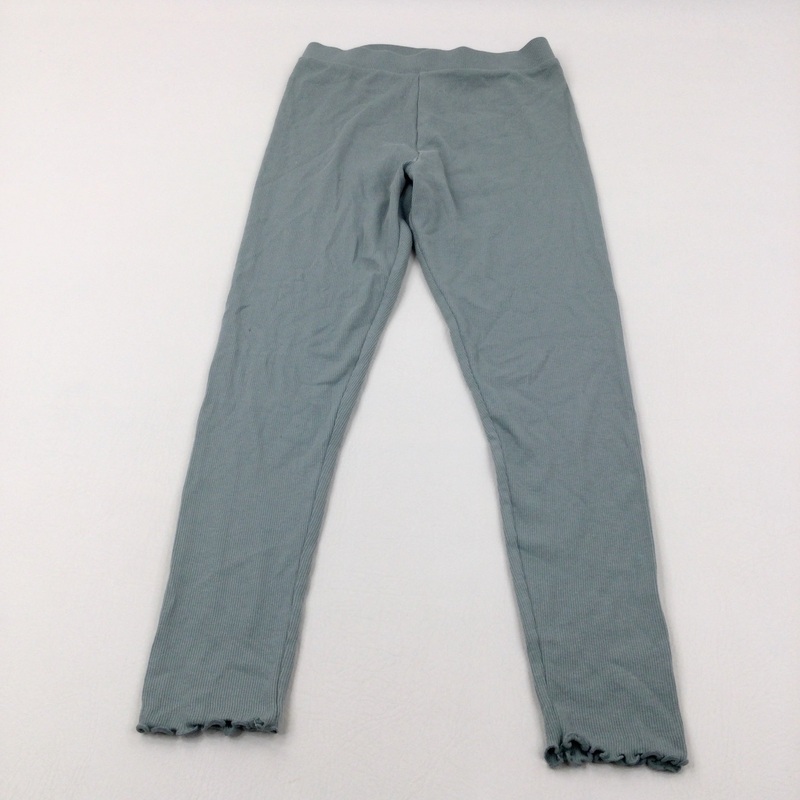 Textured Blue Leggings - Girls 11-12 Years