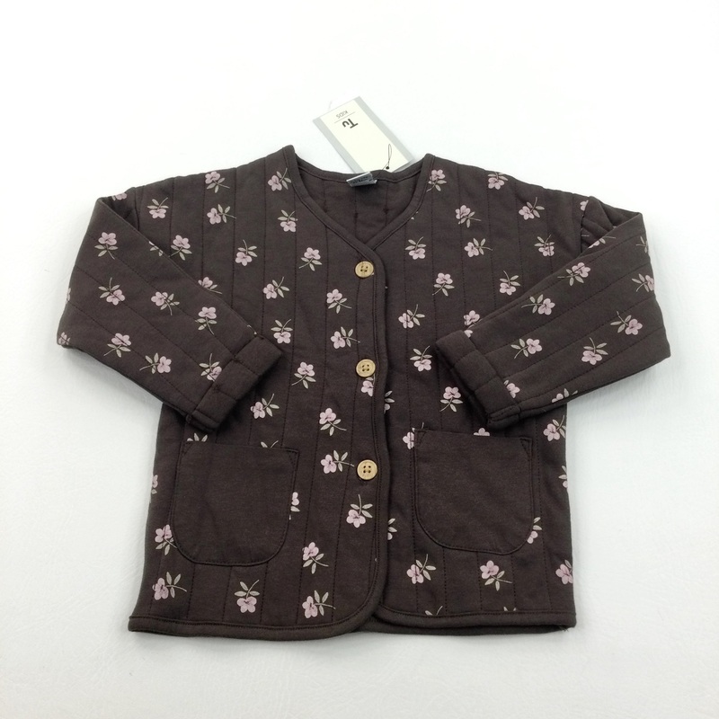 **NEW** Flowers Brown & Pink Soft Jacket - Girls 12-18 Months