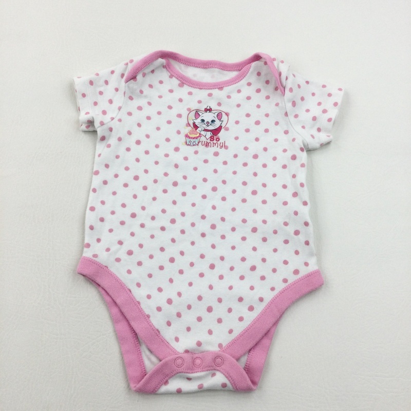 'So Yummy' Marie Spotty Pink & White Bodysuit - Girls 9-12 Months